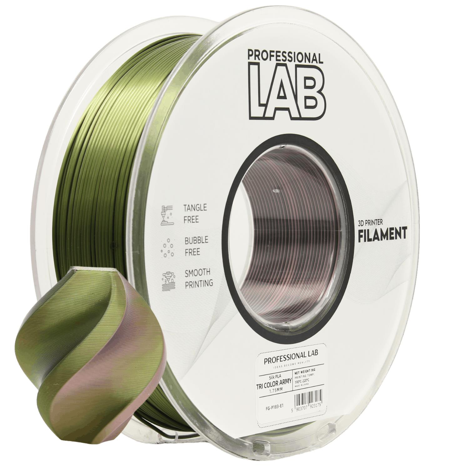 fg-p183-e1 Army Green PLA Silk Multicolor