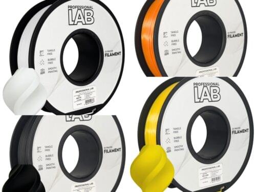 PLA filament collage Prof Lab